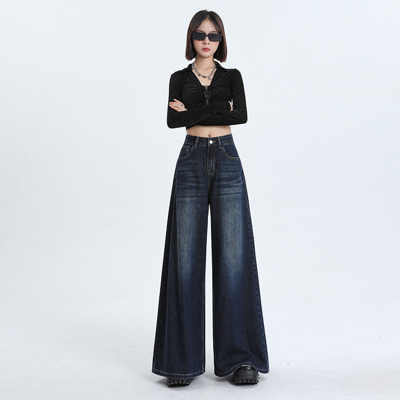 High-Waisted Palazzo Jeans
