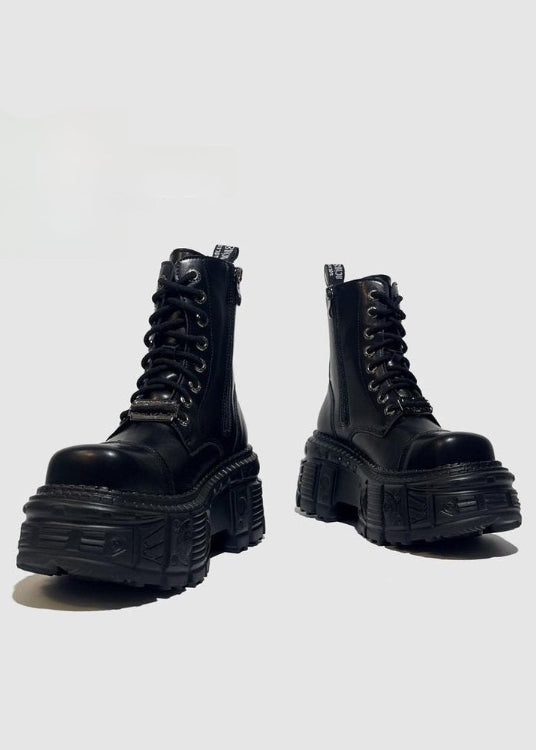 Retro Punk Gothic Chunky Platform Boots