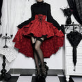 High-Low Gothic Corset Ruffle Skirt