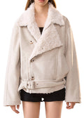 Vintage Shearling Double-Breasted Short Coat