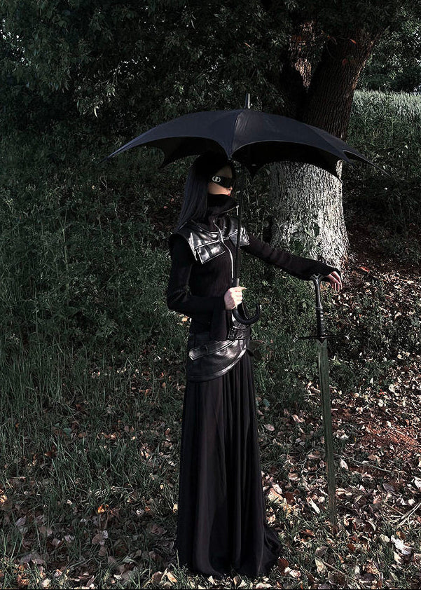 Gothic Bat-Wing Long Handle Umbrella