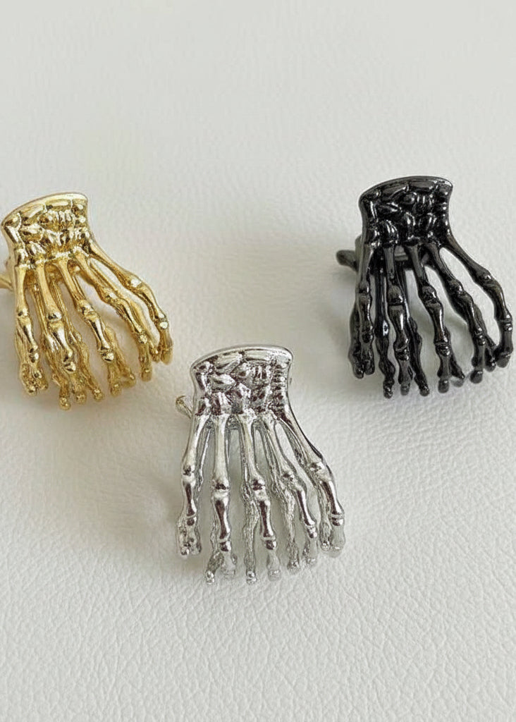 Skeleton Hand Claw Hair Clip
