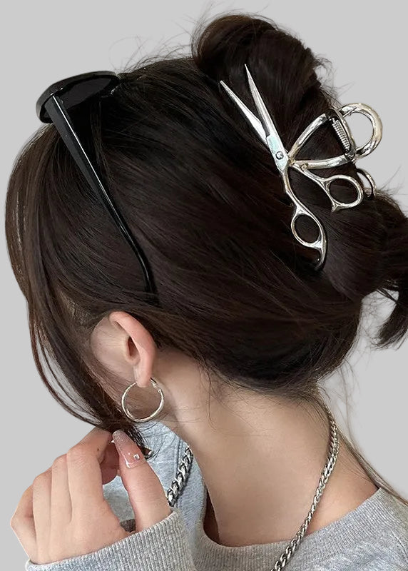 Metallic Scissors Hair Claw Clip