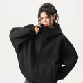 Obsidian Cleanfit Heavyweight Cardigan Hoodie