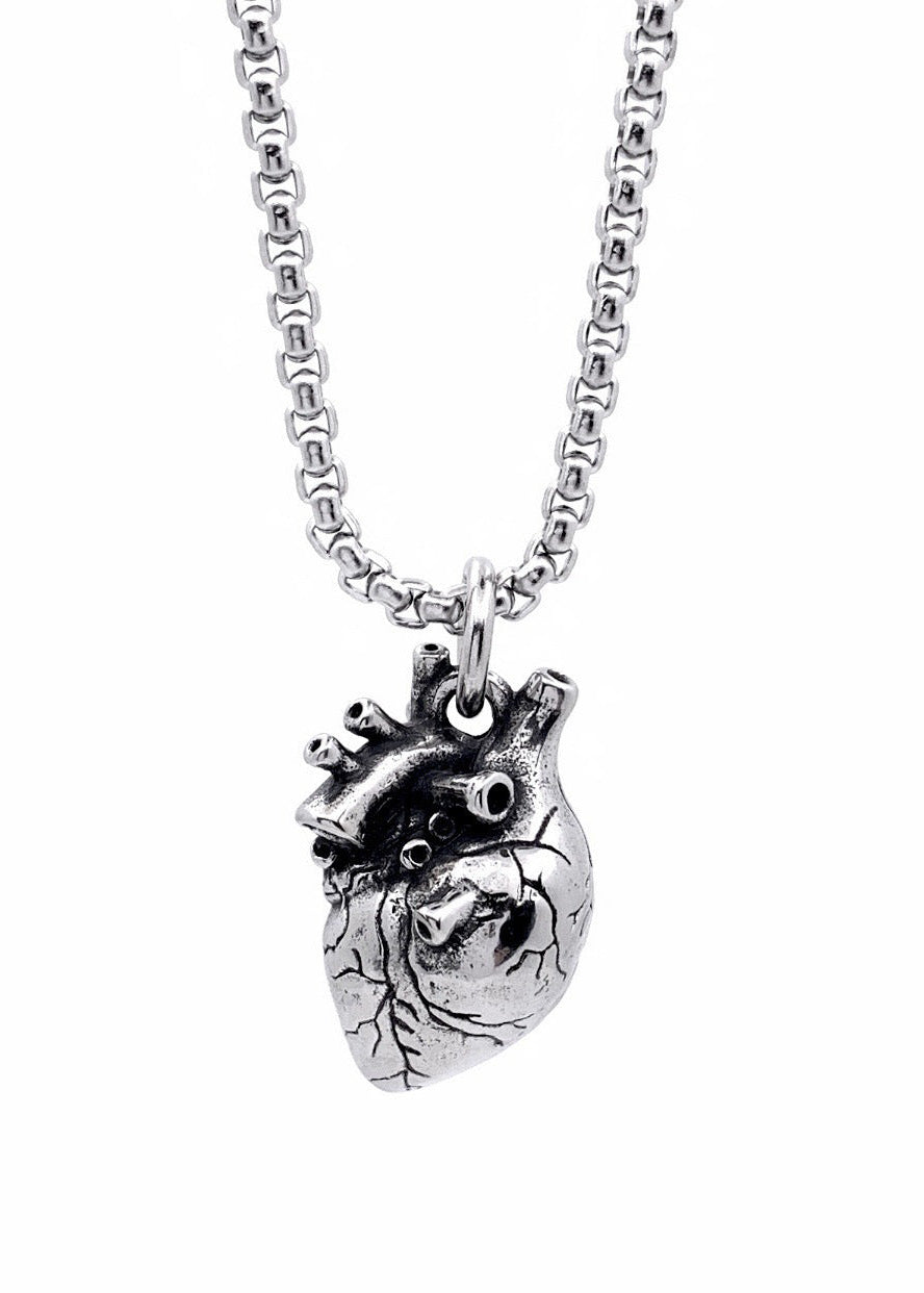 Anatomical 3D Heart Pedant Necklace