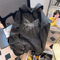 Phantom Butterfly Washed Oversized Hoodie