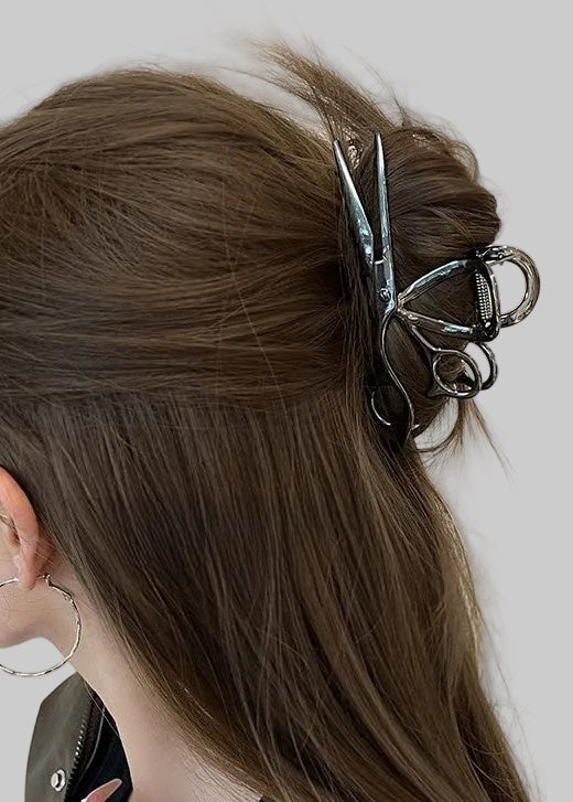 Metallic Scissors Hair Claw Clip