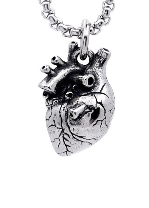 Anatomical 3D Heart Pedant Necklace