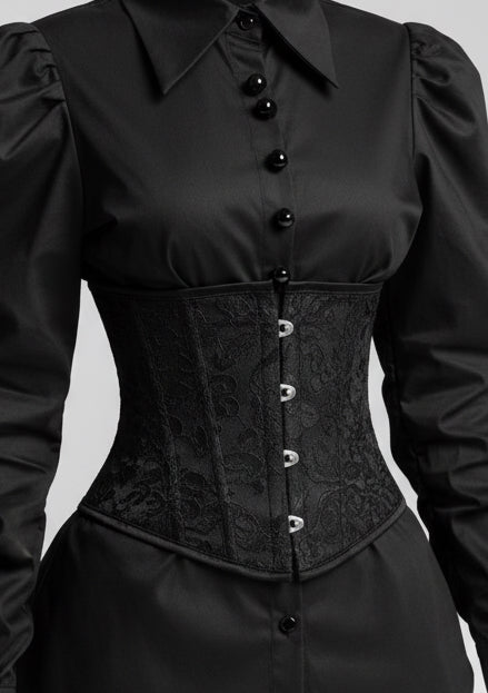 Baroque Jacquard Underbust Corset Belt