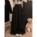 Draped Ultra-Wide Pleated Palazzo Trousers