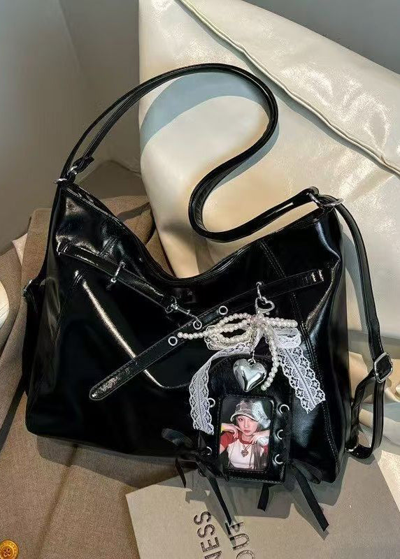 Oversized Ribbon Bow Tote & Crossbody Bag