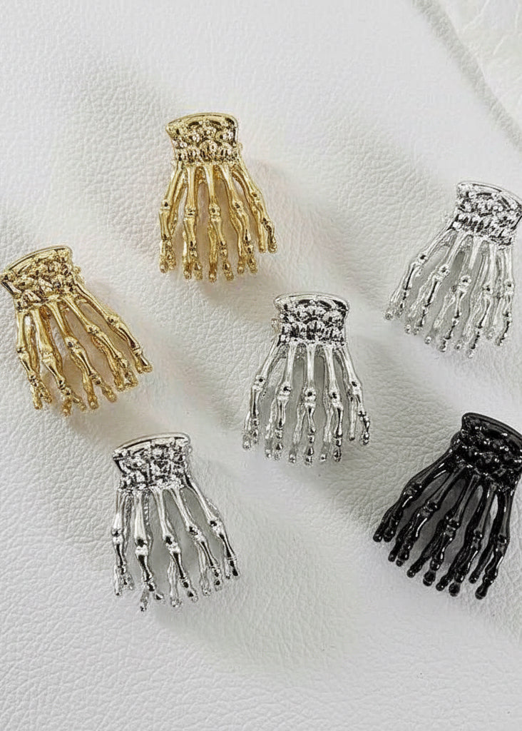 Skeleton Hand Claw Hair Clip