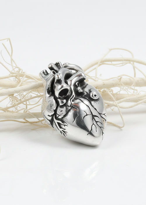 Anatomical 3D Heart Pedant Necklace