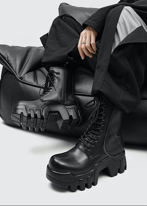 Goth Chunky Platform Ankle Boots