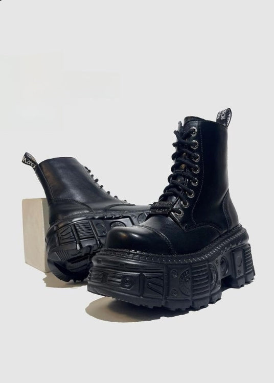Retro Punk Gothic Chunky Platform Boots