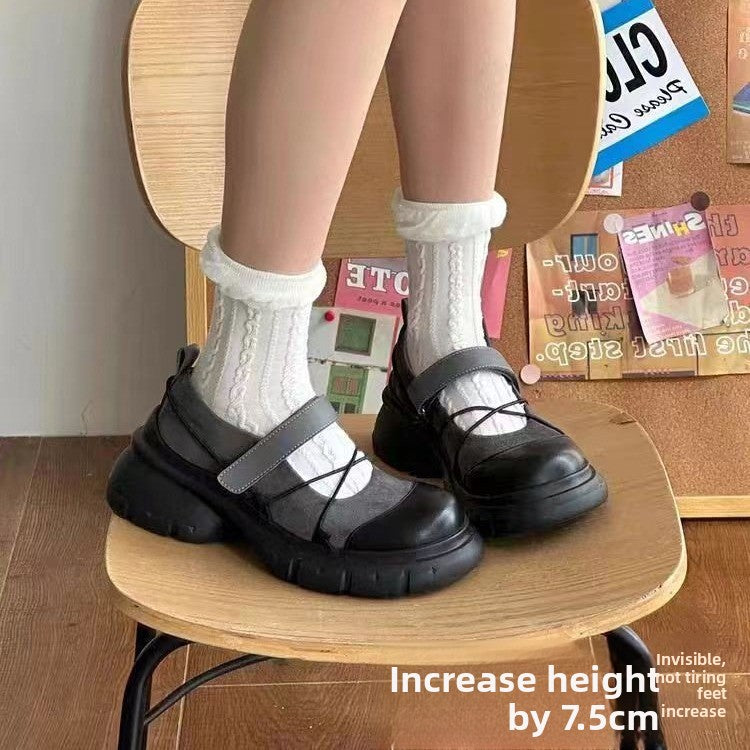 Platform Round-Toe Vintage Mary Jane Shoes
