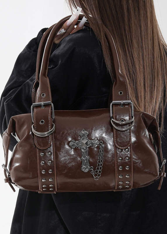 Vintage Studded Gothic Shoulder Bag