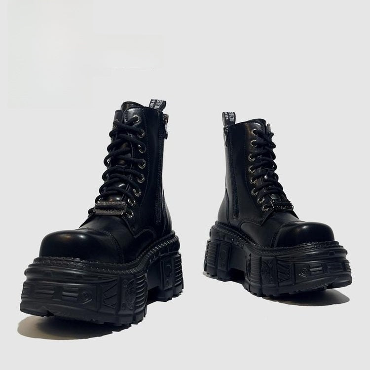 Retro Punk Gothic Chunky Platform Boots