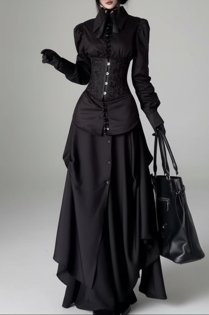 Baroque Jacquard Underbust Corset Belt