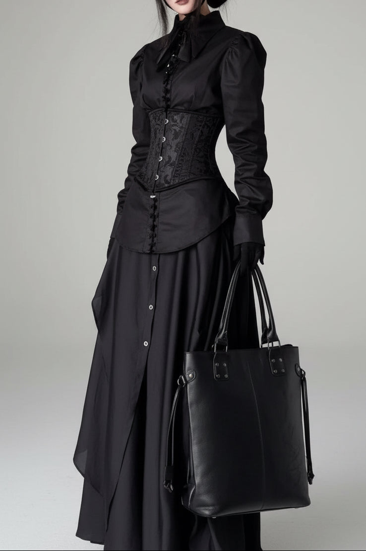Baroque Jacquard Underbust Corset Belt