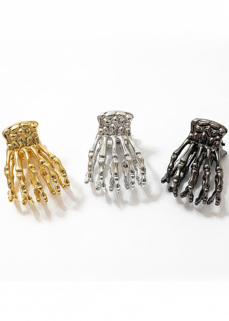 Skeleton Hand Claw Hair Clip