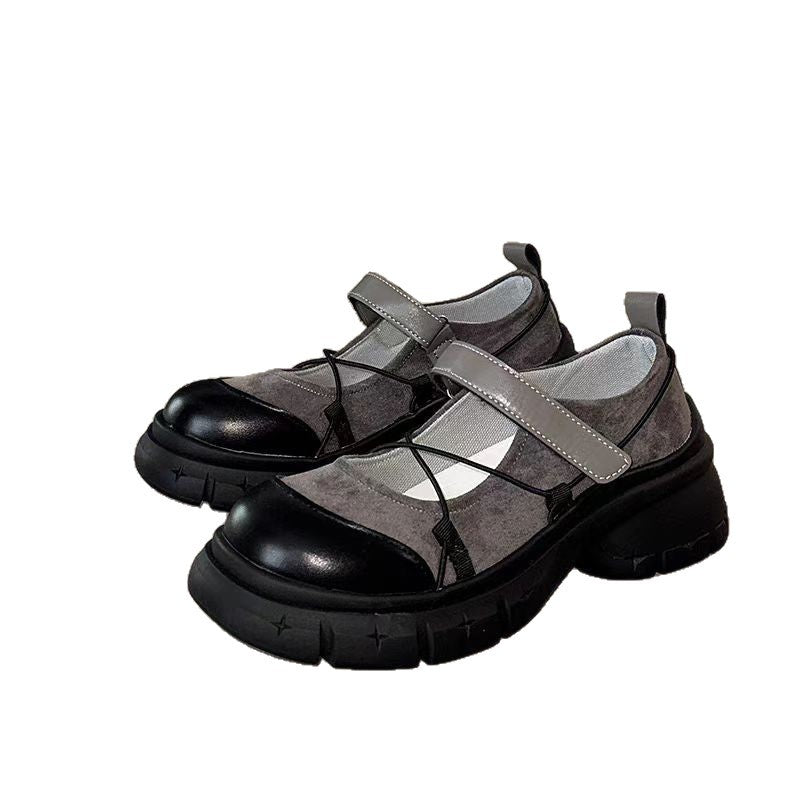 Platform Round-Toe Vintage Mary Jane Shoes