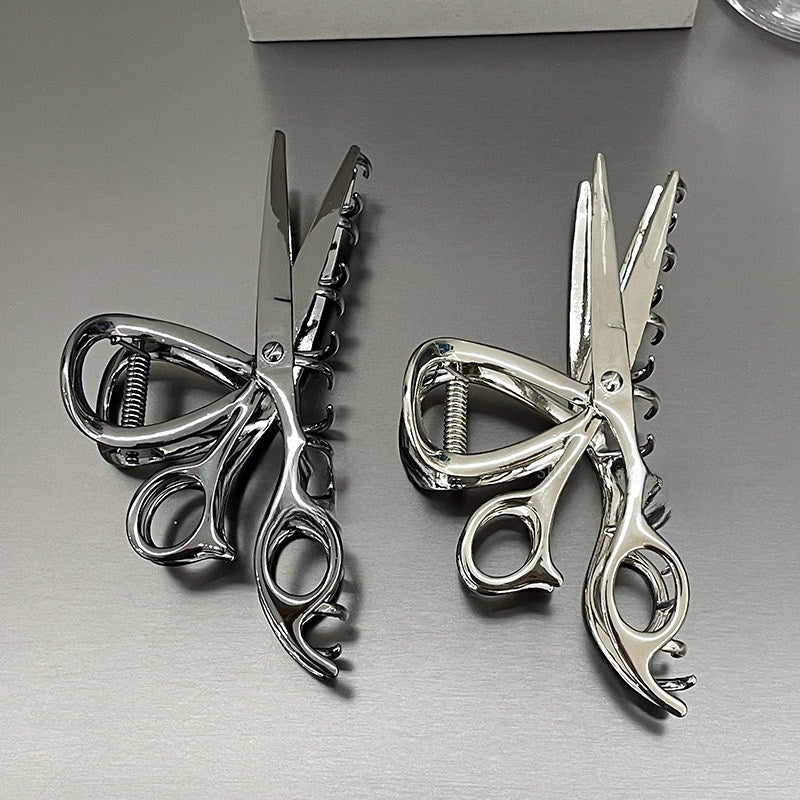Metallic Scissors Hair Claw Clip