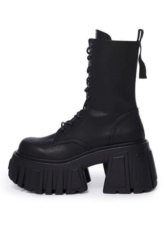 Chunky Platform Punk Combat Boots