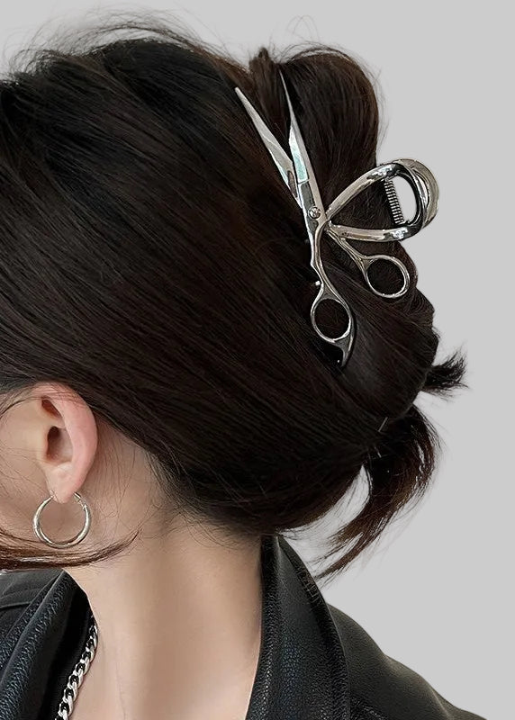 Metallic Scissors Hair Claw Clip